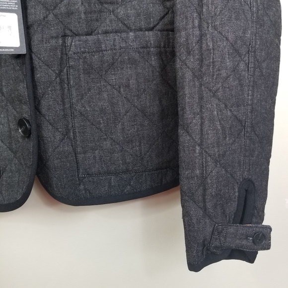 HUDSON LOS ANGELES Reversible Black/Brown Quilted Barn Jacket - Picture 11 of 12